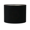 Discount Cilinder lampenkap Velours - Zwart - Ø50x38cm Lampenkappen