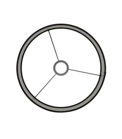 Discount Cilinder lampenkap Velours - Zwart - Ø50x38cm Lampenkappen