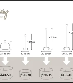 Discount Cilinder lampenkap Velours - Zwart - Ø50x38cm Lampenkappen