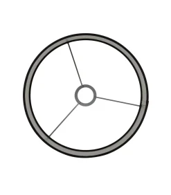 Light & Living Cilinder Lampenkap Velours - Zwart - Ø30x21cm