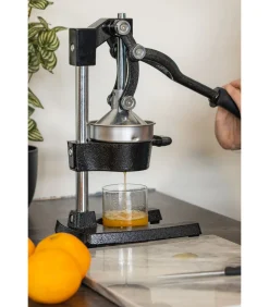 Sareva Citruspers - Gietijzer - Hevelmodel - Zwart