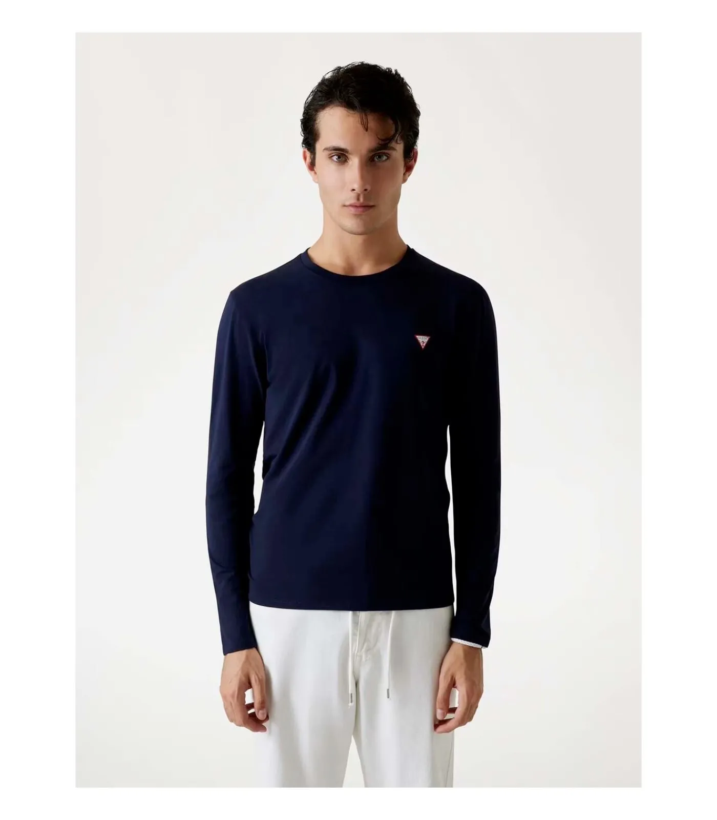 Heren GUESS Cn Ls Core Tee