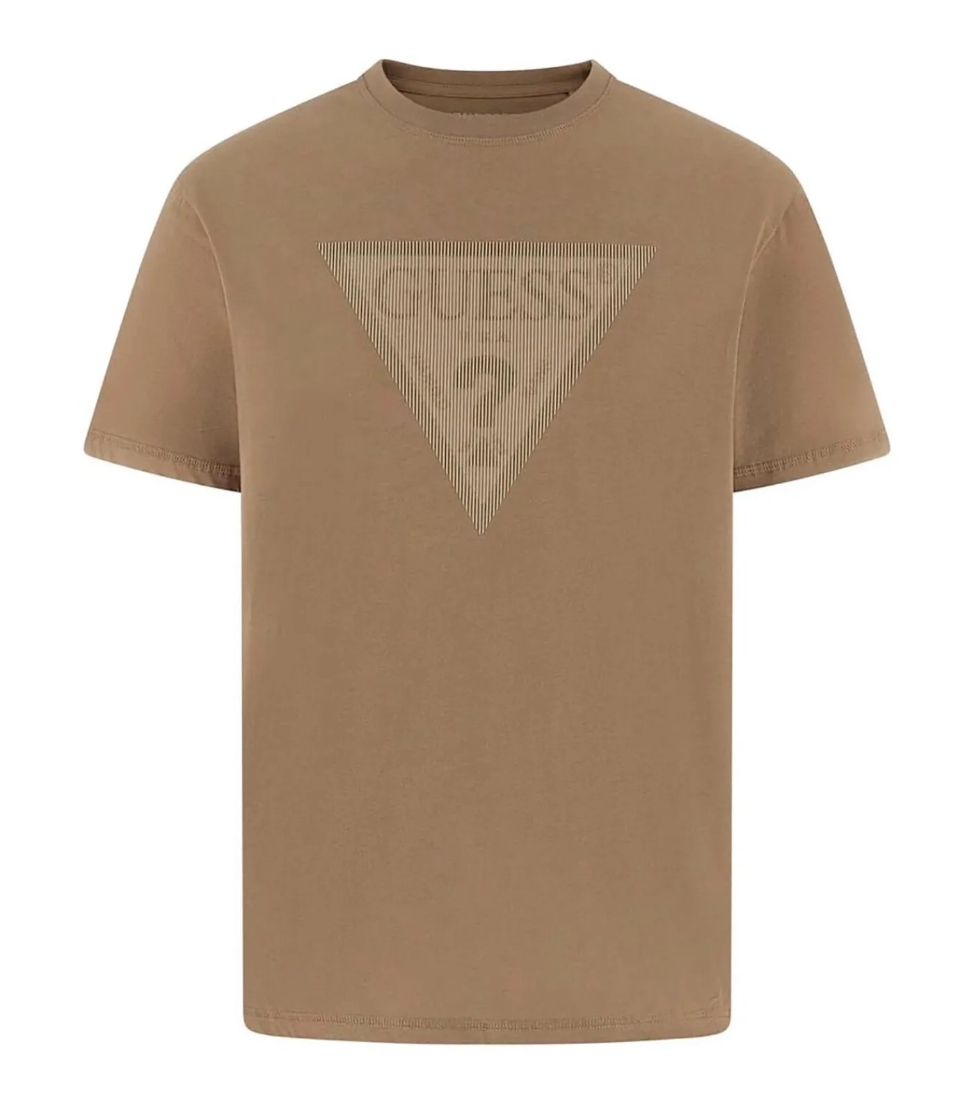 Heren GUESS Cn Ss Triangle Logo Tee