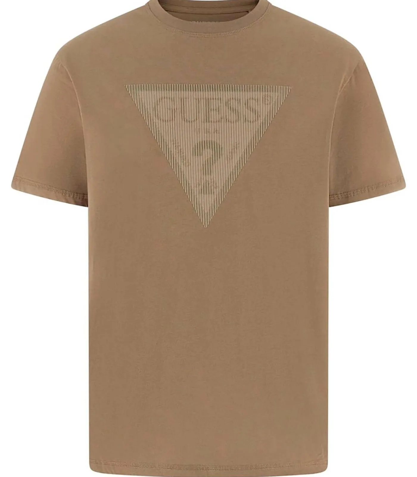 Heren GUESS Cn Ss Triangle Logo Tee