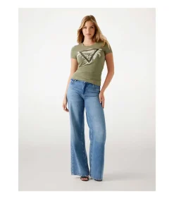 DAMES GUESS Cn Ss Triangle Palm Print