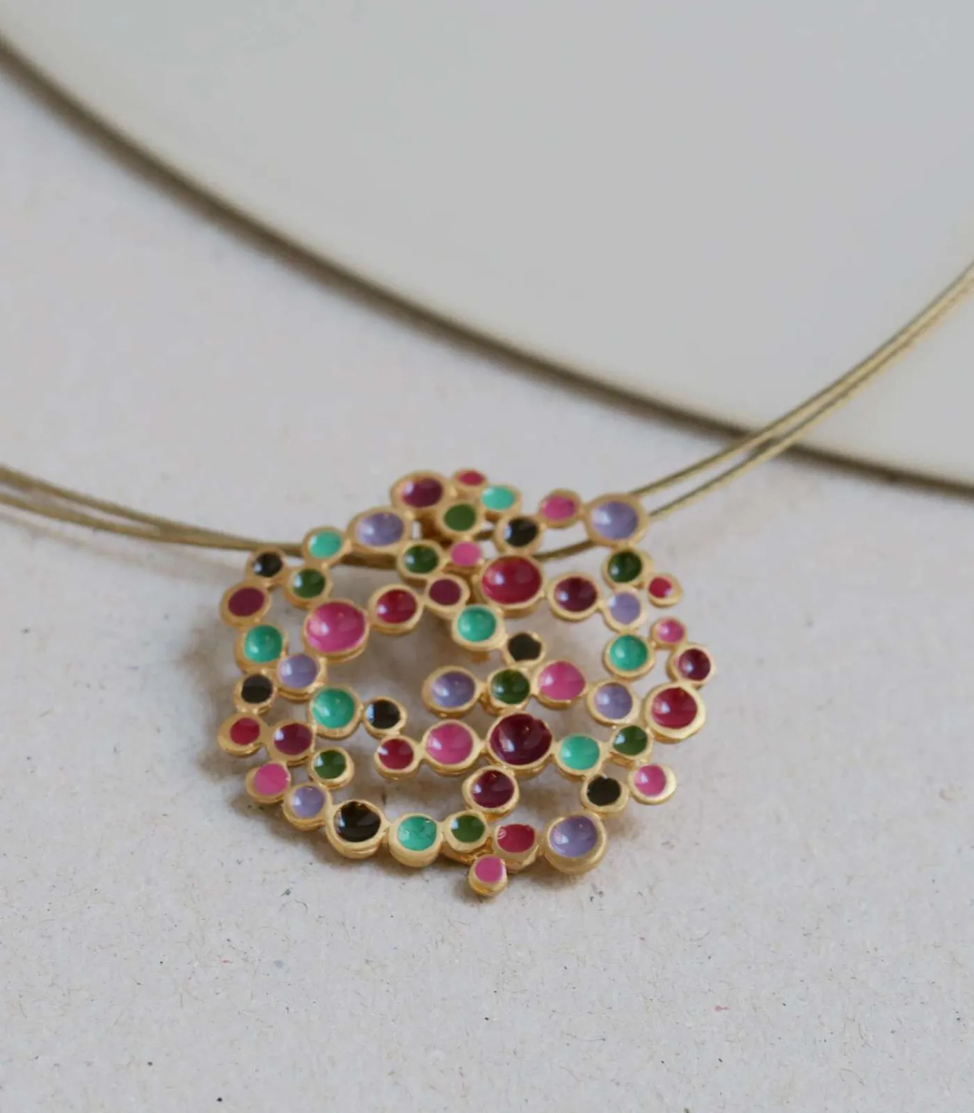 DAMES Joidart Collier doré Candy Colours