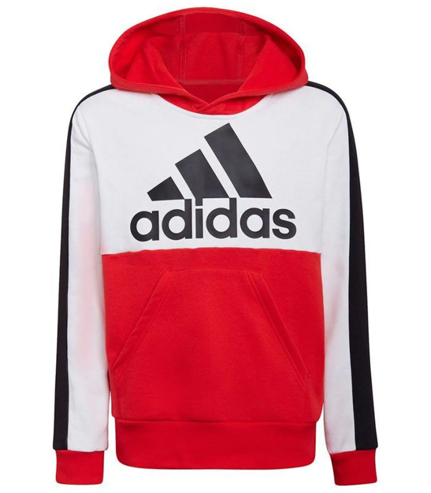 Kinderen Adidas COLOUR BLOCK - Trui met kap - Rood