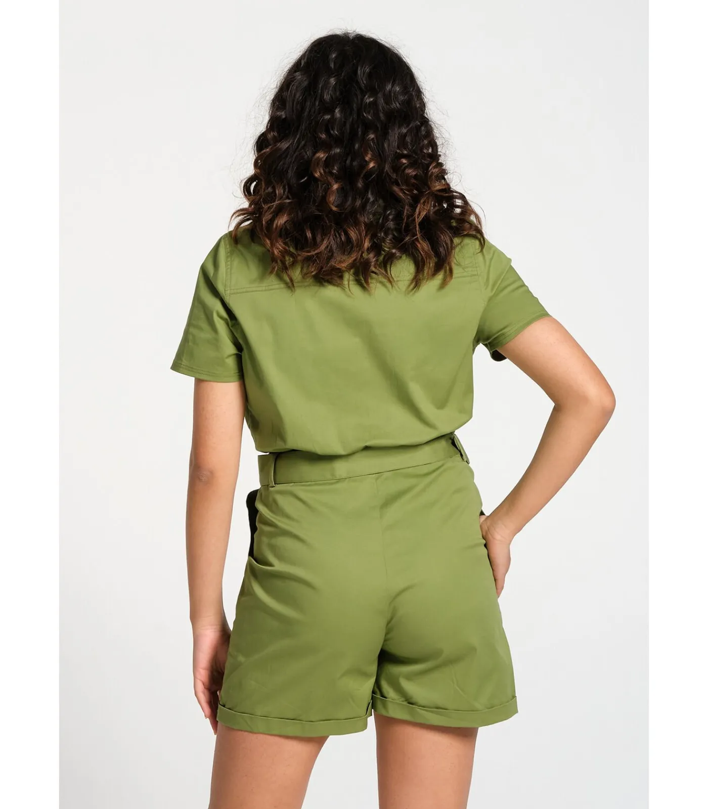 Best Combi-short met bouttonière en riem DAMES Jumpsuits