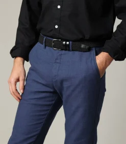 Sale COMER - Gevlochten gespriem met leren inzetstukken Heren Riemen