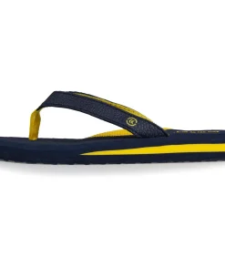 Kinderen ISOTONER Comfortabele teenslippers Navy/Geel voor kinderen