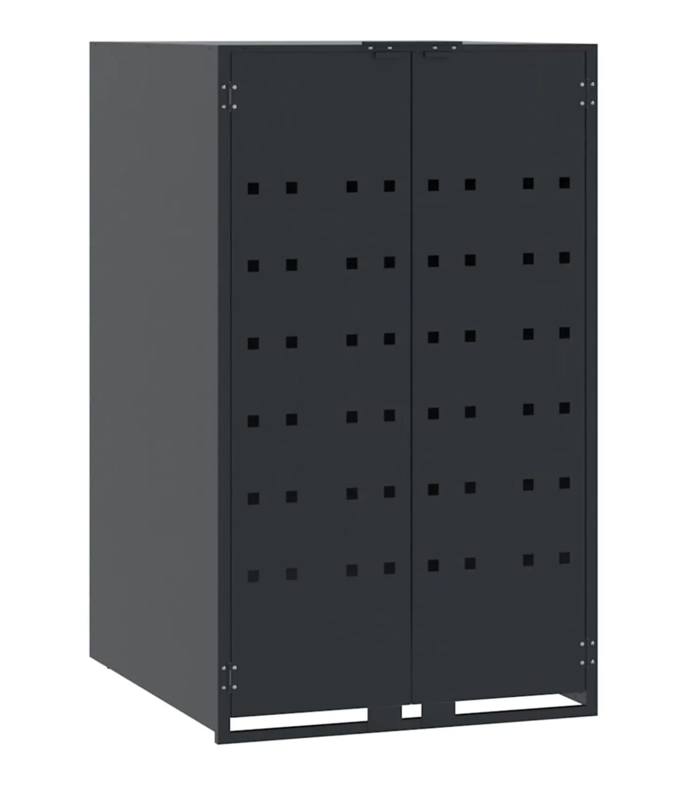 vidaXL Containerberging 3 containers 207x79x117 cm staal antraciet