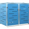 Sale Containerberging dubbel 138x77,5x112,5 cm roestvrij staal Manden En Bakken