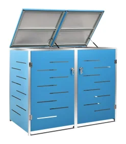 Sale Containerberging dubbel 138x77,5x112,5 cm roestvrij staal Manden En Bakken