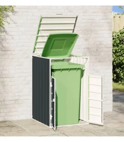 Best Containerberging voor 1 container 72x81x115 cm staal antraciet Manden En Bakken