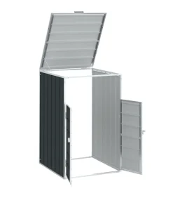 Best Containerberging voor 1 container 72x81x115 cm staal antraciet Manden En Bakken