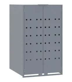 Best Containerberging voor 5 containers 345x79x117 cm staal grijs Manden En Bakken