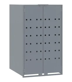 Online Containerberging voor 3 containers 207x79x117 cm staal grijs Manden En Bakken