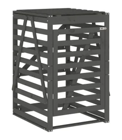 Discount Containerberging 84x90x128,5 cm massief grenenhout grijs Manden En Bakken