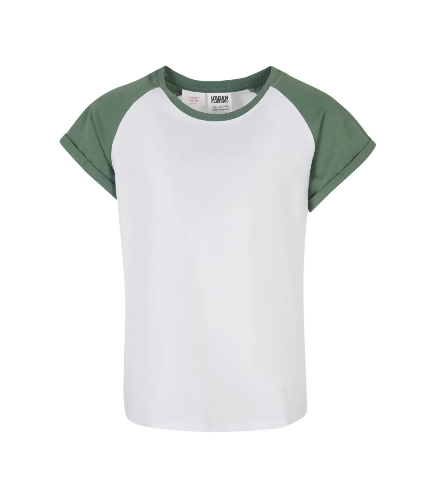 Kinderen Urban Classics CONTRAST - T-shirt - Lichtrood