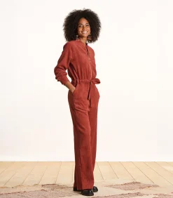 DAMES La Fée Maraboutée Corduroy broekpak terracotta