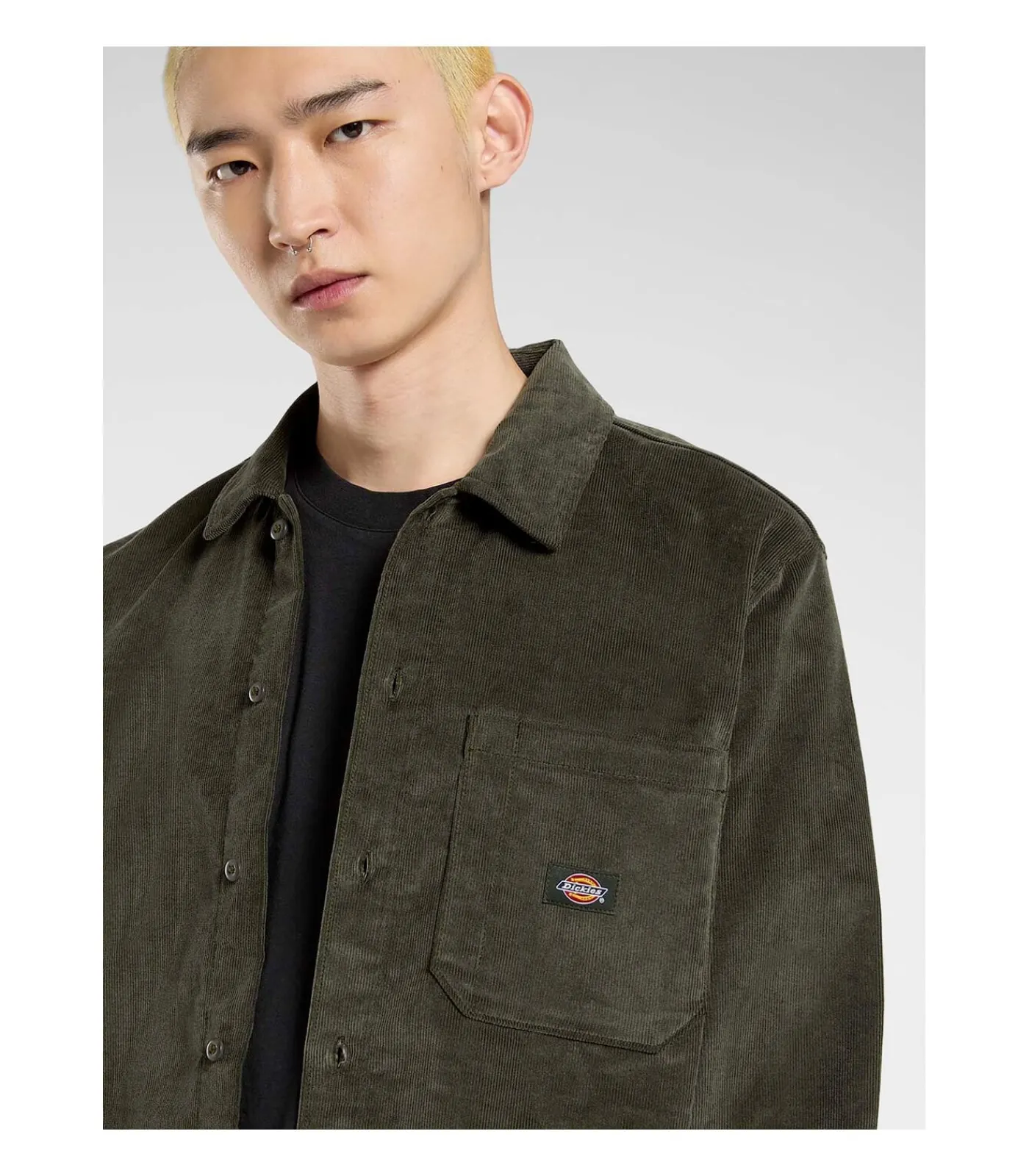 Heren Dickies Corduroy Shirt Ls