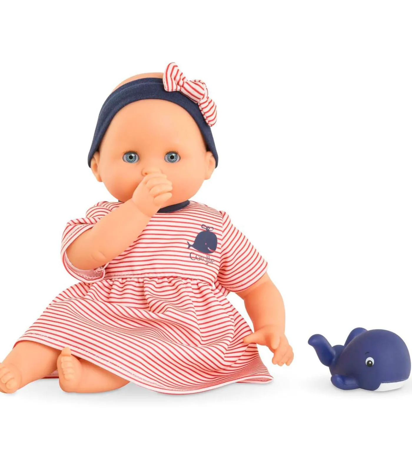 badpop Calypso - Zwemvriendje walvis 30cm pop voor waterpret Kinderen Speelgoed