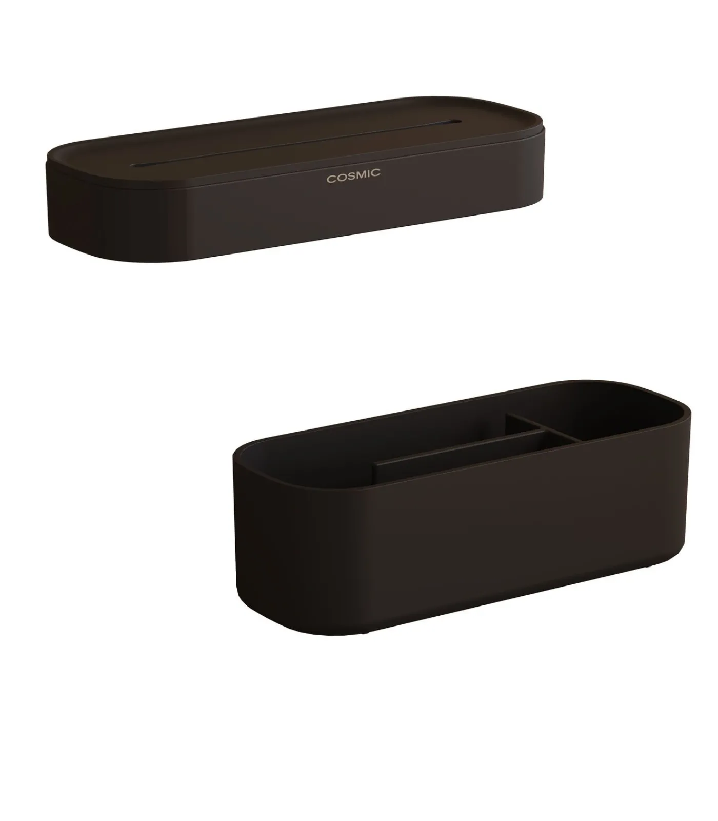 Outlet ALIFE Plankpakket. Bevat een handdoekring en een organizer. Gemaakt van ABS met een minimalistisch en functioneel design. Organizer-accessoireset voor de Alife-gids. Zwart. Organiseren