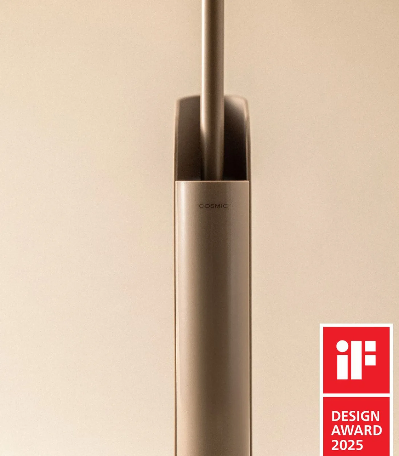 Cosmic Platte Matte Koperen Toiletborstelhouder