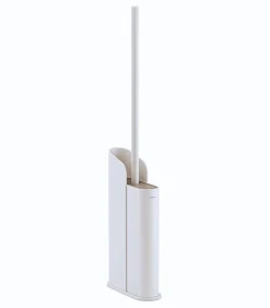 New Platte Toiletborstelhouder Mat Wit Toiletaccessoires