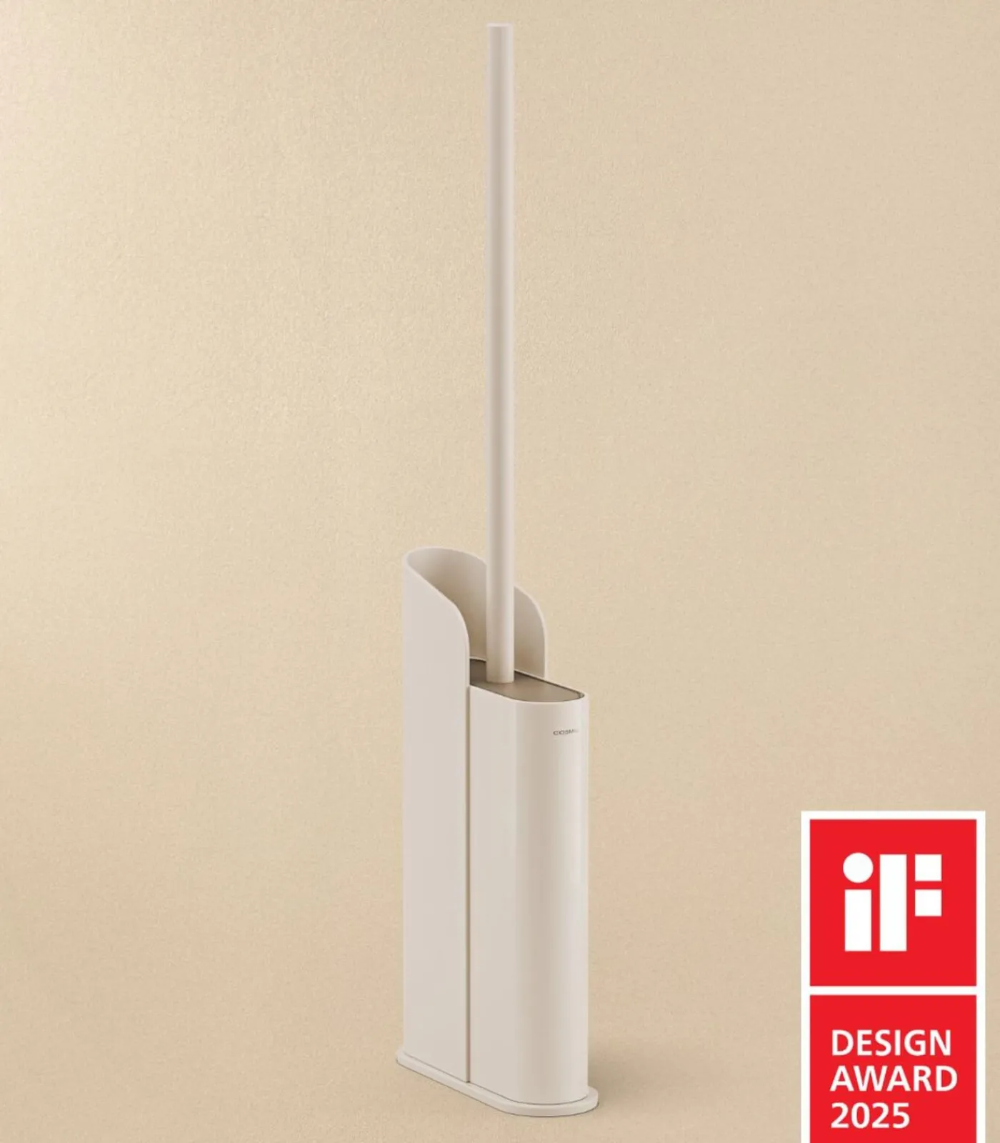 New Platte Toiletborstelhouder Mat Wit Toiletaccessoires