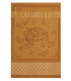 Coucke - Cassoulet - Theedoek van katoenen jacquard met print 50 x 75 cm