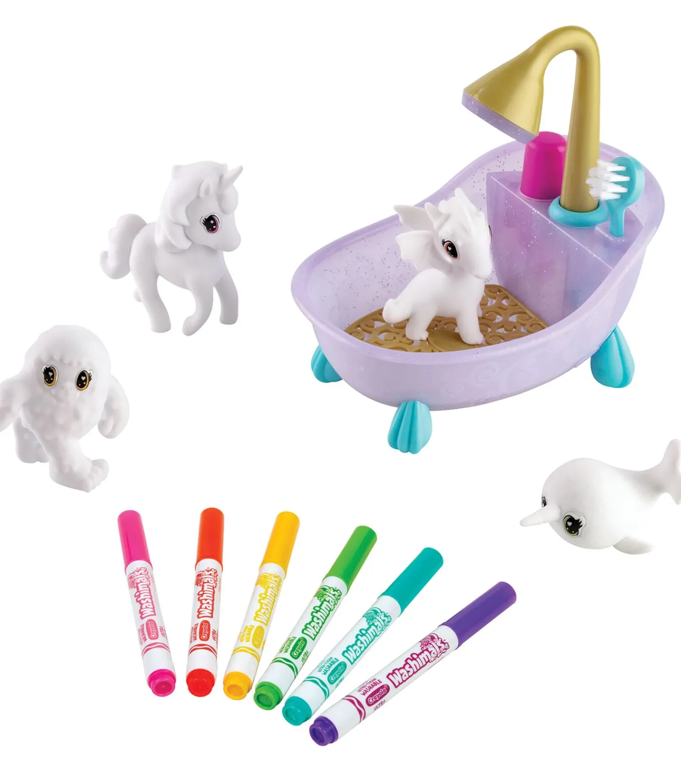 Hot Washimals fantasiewezens speelset - magische dieren kleuren Kinderen Speelgoed