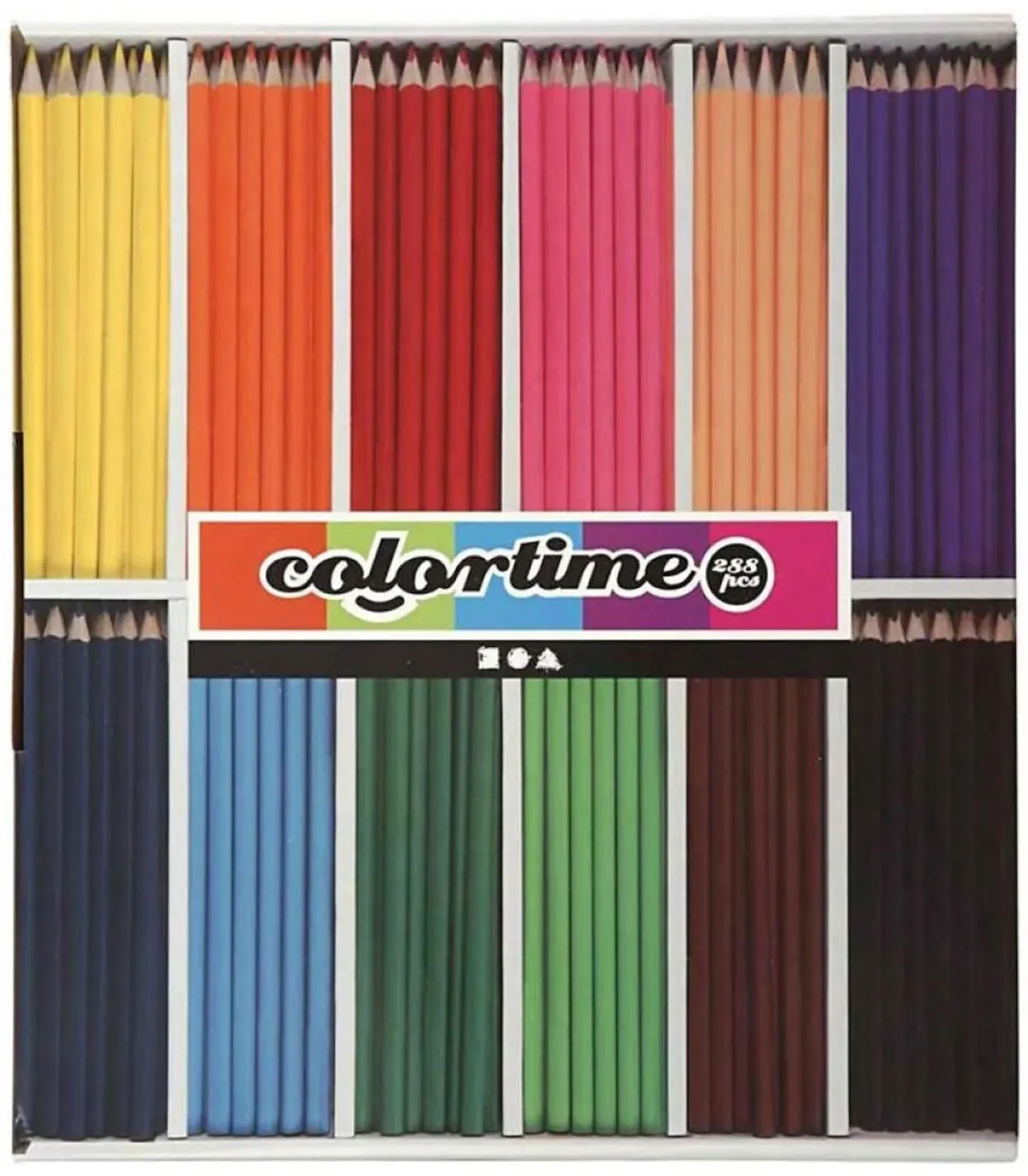 Online kleurpotloden set - driehoekig, 288 stuks, basiskleuren Kinderen Speelgoed