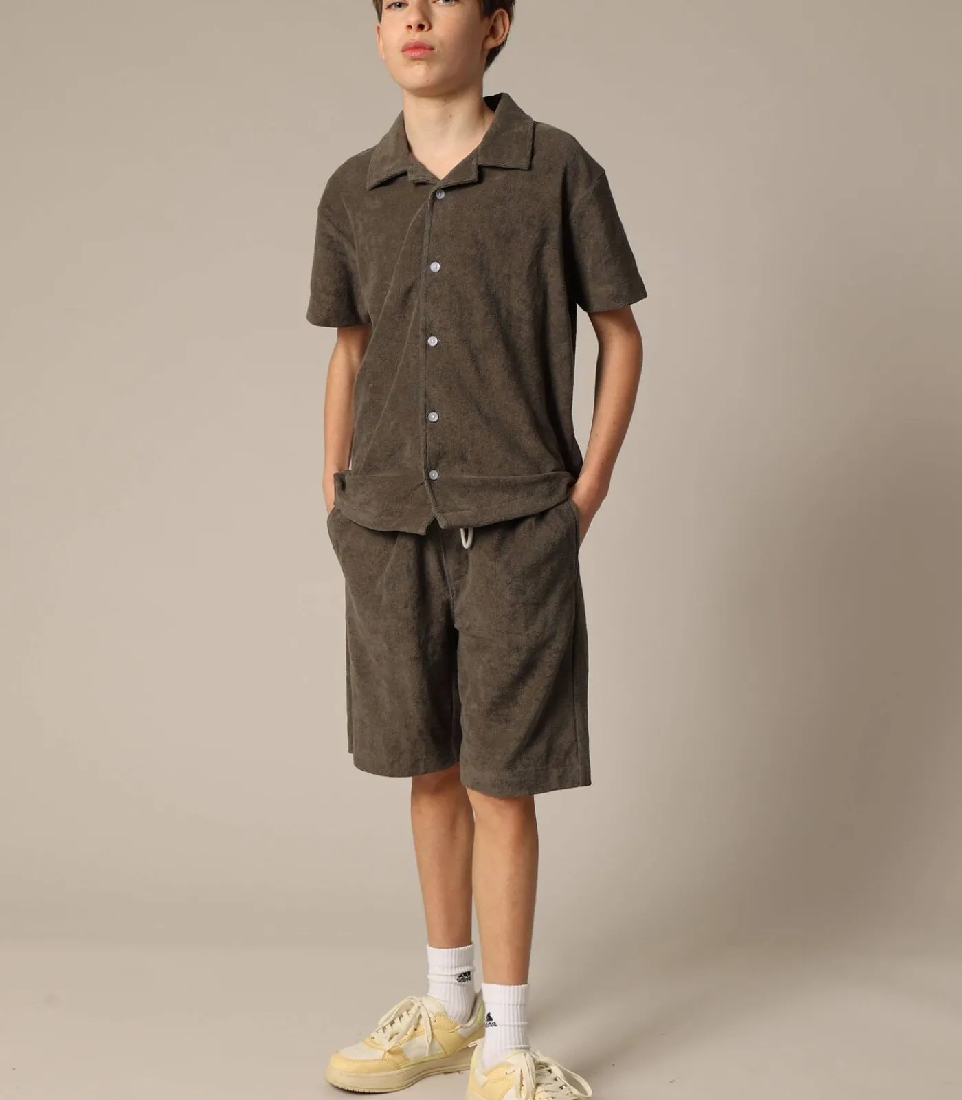 Outlet CREEKSON - Lichtgewicht katoenen overhemd met korte mouwen Kinderen Hemden