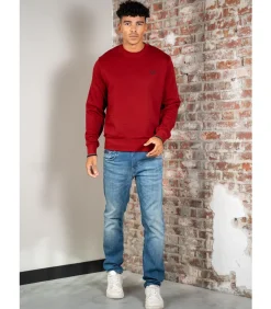 Heren Fred Perry Crew neck sweatshirt - burnt sports green navy