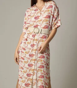 Discount CRISTINA - Effen gevlochten riem met gouden gesp DAMES Riemen