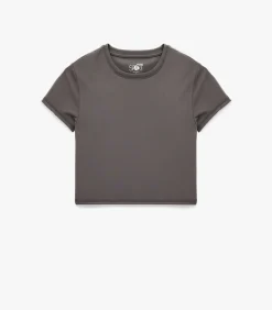 DAMES Koton Crop T-shirt Korte Mouwen Ronde Hals Zwart