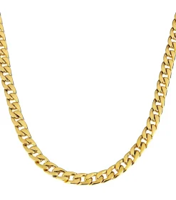 Heren TrendFox Cuban Ketting - 6mm - Goud Kleurig - Staal - 60cm