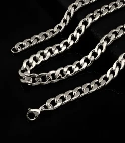 Heren TrendFox Cuban Ketting - 6mm - Zilver Kleurig - Staal - 60cm