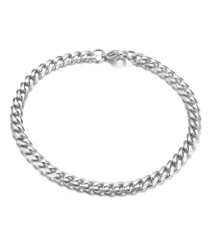 Heren TrendFox Cuban Link Heren Armband - Dikke Schakel - 5mm - Zilver Kleurig