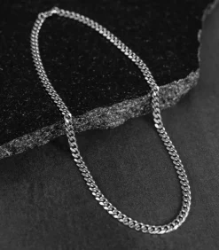 Heren TrendFox Cuban Link Heren Ketting - Dikke Schakel - 7mm - Zilver kleurig