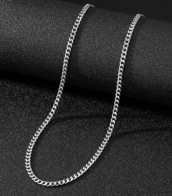 Heren TrendFox Cuban Link Heren Ketting - Dikke Schakel - 5mm - Zilver Kleurig