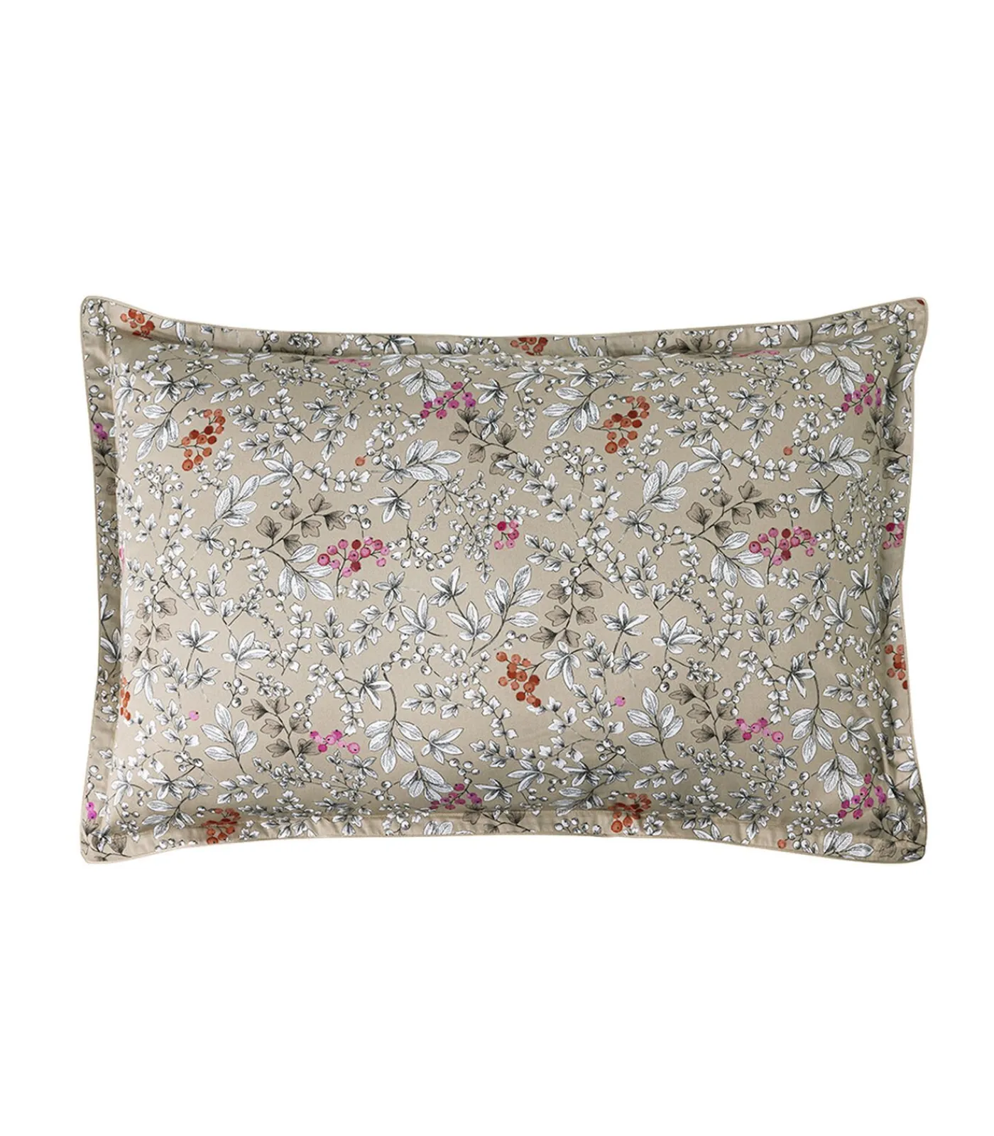 Alexandre Turpault Cueillette - Effen kussensloop in biologisch katoen satijn