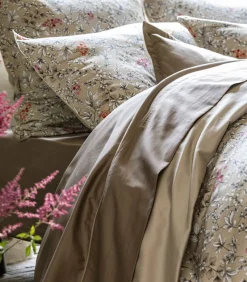 Alexandre Turpault Cueillette - Effen kussensloop in biologisch katoen satijn