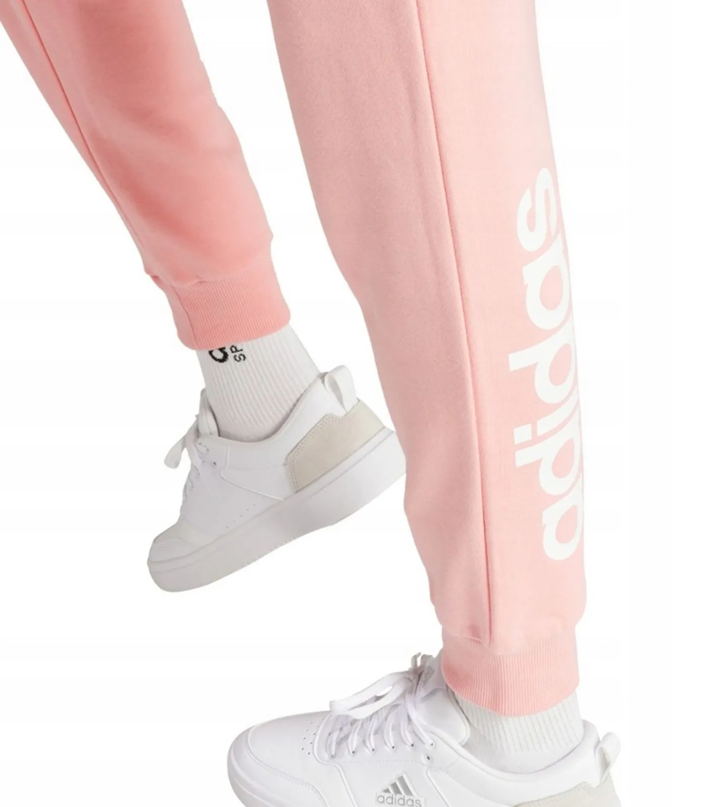 DAMES Adidas CUFFED - Joggingbroek - Roze
