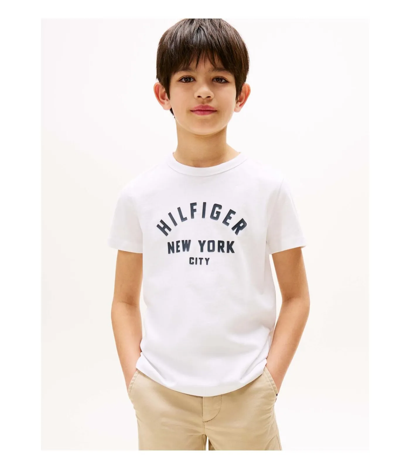Kinderen Tommy Hilfiger Curved Hilfiger Graphic Tee Ss