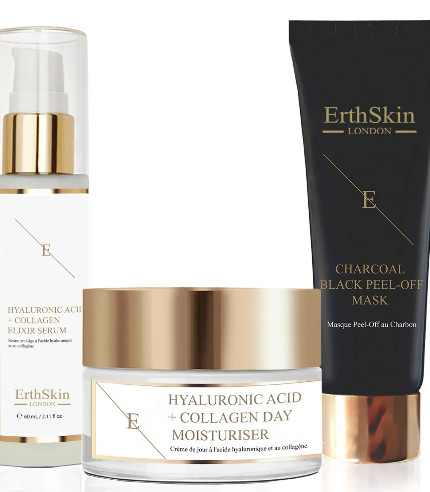 Erth Skin London Dagcrème + Collageenserum +ZUIVEREND HOUTSKOOLMASKER