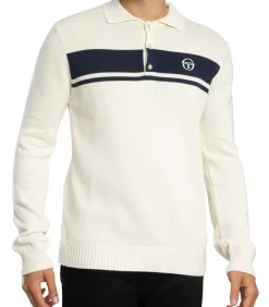 Heren Sergio Tacchini Damarindo Poloshirt Met Lange Mouwen