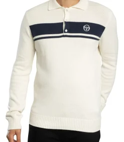 Heren Sergio Tacchini Damarindo Poloshirt Met Lange Mouwen