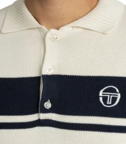 Heren Sergio Tacchini Damarindo Poloshirt Met Lange Mouwen